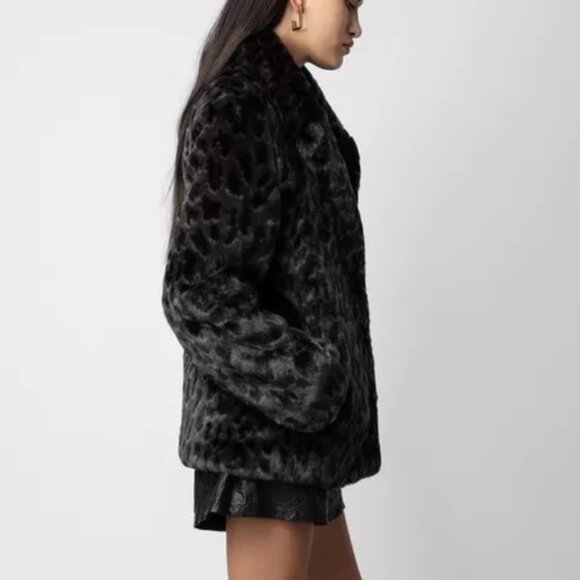 Zadig and Voltaire Teddy faux fur camo xs - Picture 8 of 8